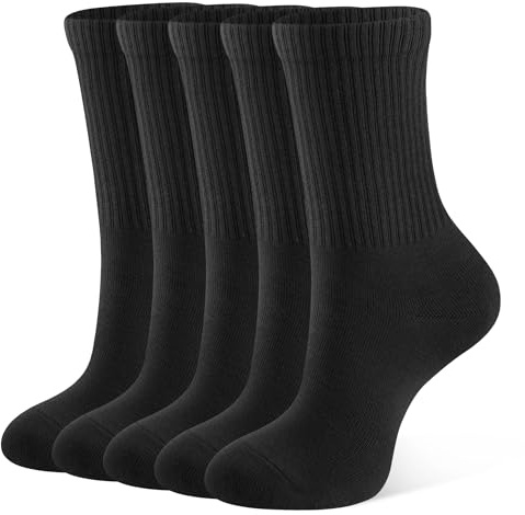 CLOSEMATE 5 Paia Calze Sportive Donna Cotone Traspiranti Lunghi