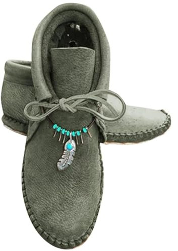 Stiefel Damen Classic Kurzschaft mit flachem Absatz Winter Bequeme Runde Spitze Römische Flache Kurze Stiefel Schnürung kurze Stiefeletten lässige Stiefel warme Stiefeletten Mokassins