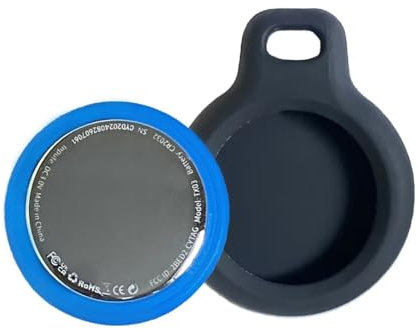 QCOQ Air Tracker Tag Compatible with Apple Find My (iOS Only), Smart Tag with Protective Case/Keychain, Item Finder Bluetooth for Luggages/Suitcases, Key Finder Locator 100dB Beep, Replaceable Battery