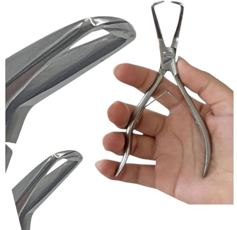 Hair Extension Beads Remover Pliers Silver - Stainless Steel Microlink Bead Remova l Tool for Effortless Hair Extensions Removal