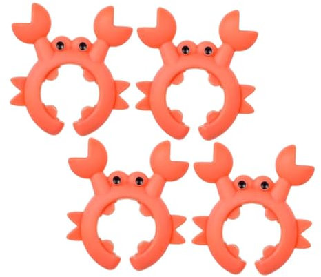 COLLBATH 4pièces Support Crabe Pour Ustensiles Égouttoir à Couverts Pour Comptoir De Cuisine Repose-cuillère Pour Cuisinière Support à Spatule Forme De Crabe Organisateur Ustensiles
