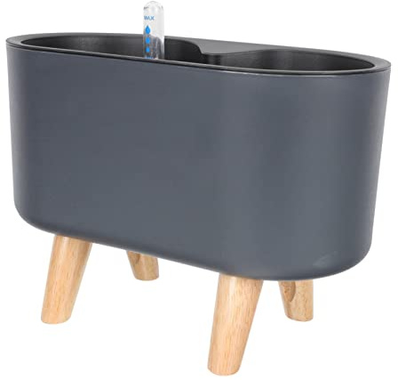 HEMOTON Pot de Fleurs Auto-Arrosant en Plastique Léger et Robuste Réservoir Intégré pour Intérieur et Extérieur, pour Balcon et Jardin Décoratif