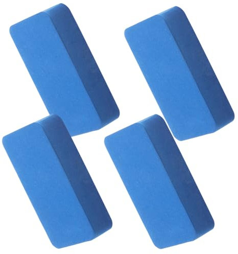 ULTECHNOVO 4 Pezzi Tamponi Applicatori per Lucidatura Auto Spugne Pulizia per Rimozione Film Oleoso Accessorio Essenziale per Manutenzione Auto e Dettagli Pulizia