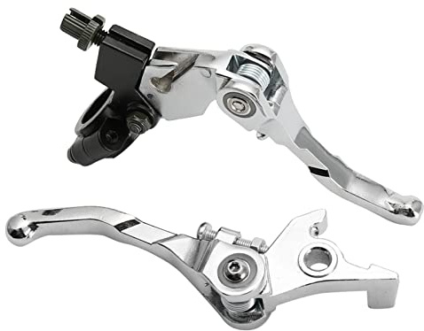 Alomejor Palancas de Manillar del Embrague de Freno para Bicicletas de Tierra en Boxes, Manillar 7/8, Material de Aleación de Aluminio Plegable y Duradero