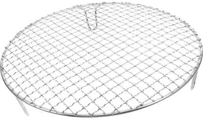 AUTSUPPL Gril Rond Acier Inoxydable avec Support Polyvalent pour Cuisson Barbecue Au de Cuisson et Refroidissement Indoor et Camping