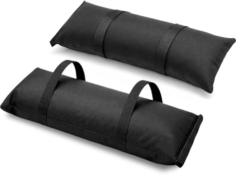 EMART Parasol Base Sand Bags,50LBS Fillable Sandbag Weights, Black - 2 Pack | Umbrella Base Weight,67x25cm,Thick 600D Oxford Fabric,50LBS Durable Sandbag,Leak-Proof Design,Parasol and Garden Furniture