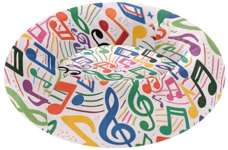 siphylline Färgglad Tecknad Musik Symboler Husdjur Kattbädd Ångestlindring Fluffigare Kattkudde Säng för Liten Storlek Husdjur Förnödenheter