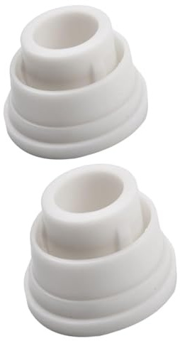 Tampon en caoutchouc for échelle de piscine 2 pièces, bouchon de pare-chocs blanc de 40 mm de diamètre intérieur for échelles de piscine de 1,5 pouces, accessoire de protection