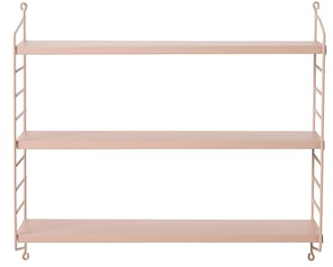 VERTBAUDET Wandregal, kabelgebunden, Metall, Rosa, TU