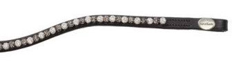Stirnband Pila, gebogen, schwarz/silber-grau, W