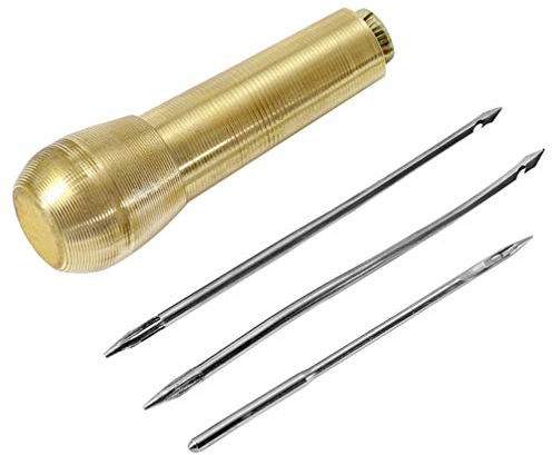 HEALLILY Kit De Herramientas De Costura Con 4 Piezas De Punzones Para Coser Cuero Zapatos Y Lona Kit De Reparación Multifuncional Para Manualidades Hogar Diy