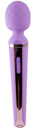Ann Summers - Self Love Rechargeable Power Wand Massager, Rechargeable 3 Speed Vibrator Wand, Silicone Adult Sex Toy with Ridge Head - Purple