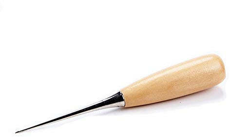 Quality Awl Tool Leather Punch Hole Maker Paper Card Plastic Craft Work Wooden Handle Hole Piercer