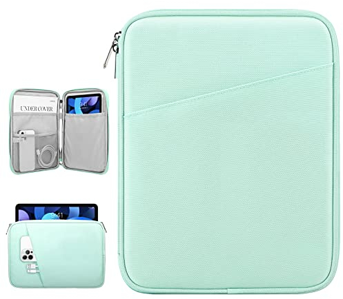 Dadanism 9-11 Zoll Tablet Tasche Hülle für iPad Air/Pro 11, iPad (A16) 11. Gen 11, i-Pad 10. Gen 10,9 Air 5/4, i-Pad 9/8/7. Gen 10,2, Galaxy Tab A9+ 11/S9 FE 10,9, Tab M11 11,Mint Grün