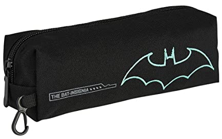 CERDÁ LIFE'S LITTLE MOMENTS - Batman skolväska för barn med dragkedja – officiell DC-licens, svart, målarväska, svart, målarväska