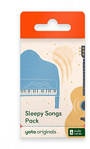 YOTO Sleepy Songs Pack – 4 Kids Musical Cards for Use with Player & Mini All-in-1 Audio Device, Educational & Screen-Free Listening with Relaxing Music for Naptime Bedtime & Winding Down