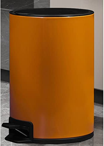 Corbeille à papier Candonnée rectangulaire de 5,3 gallons moderne moyen, poubelle en plastique avec couvercle for salle de bain, cuisine, salle d'artisanat, bureau, garage - multiple bukkake Bacs à or