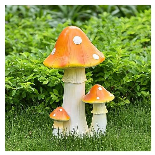 Gartenstatuen 1pc Outdoor Garten Pilz Hof Ornamente Hof Garten Rasen Simulation Kindergarten Dekoration Layout Landschaftsbau Gartendekoration im Freien (Color : Style 3)