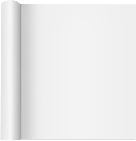 ADERTOS Rouleau de Papier à Dessin Blanc 43cm*20m Grand Rouleau de Papier Recharge Rouleau de Papier Chevalet Rouleau Calque Blanc 80g/m Rouleau de Papier à Peindre pour Enfants Art Croquis Peinture