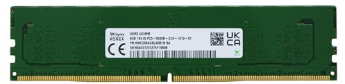 SK Hynix 8GB (1x8GB) DDR5 5600MHz (o 4800MHz PC5-38400) RAM para juegos de alto rendimiento PC5-44800 UDIMM sin búfer sin ECC 1Rx16 CL46 1.1v Actualización de memoria para PC de escritorio