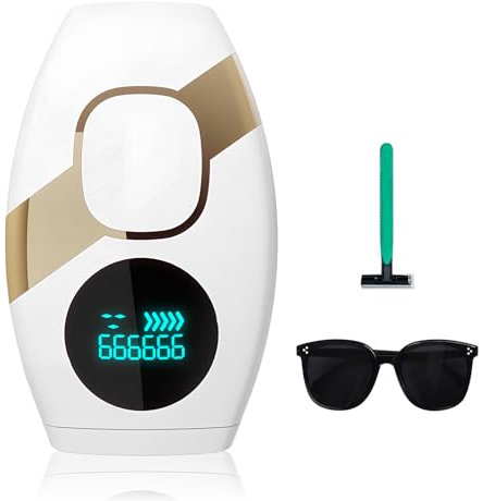 Homirty Epilatore Laser a Luce Pulsata,Peli Donne IPL Laser Hair Removal per Depilazione Donna, IPL Laser Epilazione 5 Livelli di Energia, 999,900 Lampi per Braccio, Gamba, Corpo, Bikini