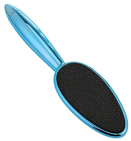 Raspa per Piedi in Vetro Nano Blu per Talloni e Calli | 1 Pezzo, Abs Finitura Elettroplaccata, Impugnatura Ergonomica, per Pelle Secca