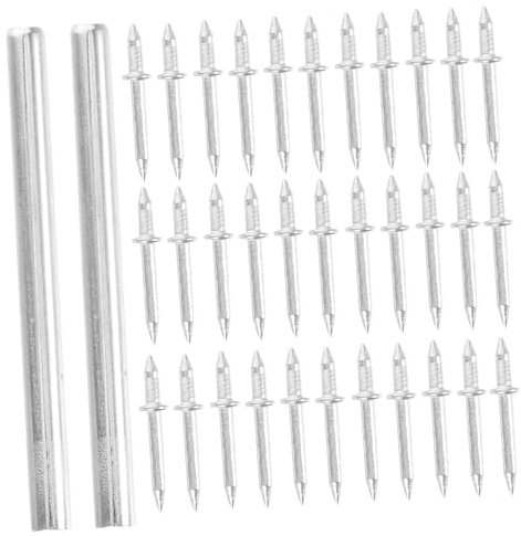 iplusmile 1ensemble Clous à Double Tête Sans Trace Pour Plinthe Kit Manchons Installation Facile Et Finition Invisible Pour Décorations Murales Et Fixations Discrètes