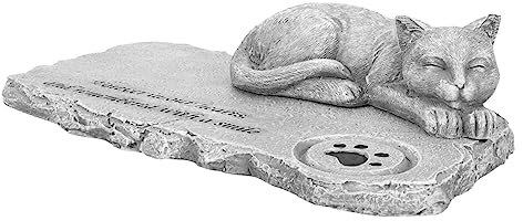 VERDANVERSE Tombale Décorative pour Chat Stèle Commémorative Résistante Aux Intempéries pour Jardin Porche Et Intérieur Souvenir De Animal