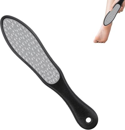 Raspa Piedi Professionale In Acciaio Inox, Lima Per Piedi E Talloni Con Superficie Doppia E Mini Lima, Pedicure Piedi Per Rimuovere Pelle Morta, Calli E Duroni Su Piedi Secchi O Bagnati