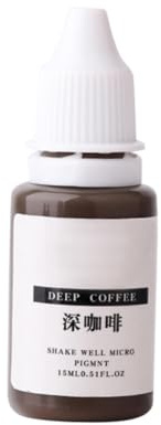 OSOLADY 1Pieza de para Micropigmentación de Ojos y Labios Tinta Profesional de Color Café Oscuro Kit de Accesorios de para Bricolaje y