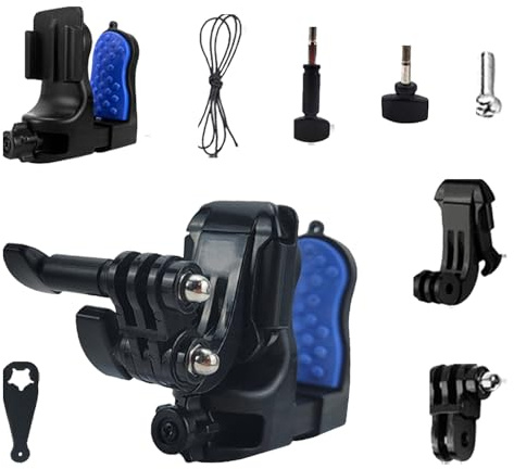 Motorcycle Camera Mount - Helmet Chin Holder For | Rotary Extension Arm Sports Action Camcorder Attachment Kit Dirt Bikes Accessories Lightweight Mounts For Riding Skiing