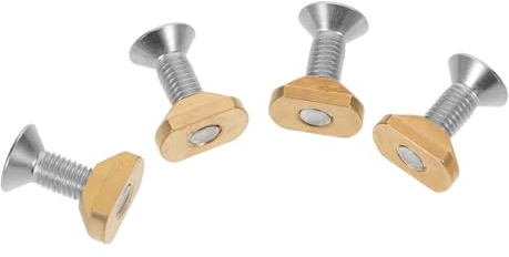 Toddmomy Brass T-nut with Screws for Hydrofoil Boards Stable Fastening Water Sports Equipment Mounting Kit for Surfboards and Kiteboards Screw Attachment