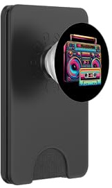 Boombox années 80 90 années 80 stéréo Mode années 80 thème rétro PopSockets PopWallet pour MagSafe