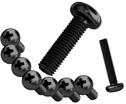 Tornillo de máquina de cabeza plana con ranura en cruz, de acero al carbono negro, GB818 M1.2 M1.4 M1.7 M2 M2.5 M3 M3.5 M4 DIN7985, for TV(8mm,M1.7 x 50Pieces)