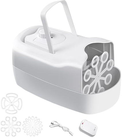 Palaufr Seifenblasenmaschine Hochzeit,Automatischer Schaumsprayer - Batteriebetriebene Blasemaschine Für Seifenblasen - Für Outdoor-Partys, Und Mädchen, Bad Und Dusche, Weihnachten, Geburtstag