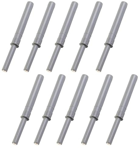 Magnetic Push Latch, 10PCS 4.2inch Plastic Push to Open Cabinet Hardware, Magnetic Door Latch Built-in Spring-Loaded Plunger for Cupboard, Wardrobe, Cabinet, Sliding Door Drawer Magnets