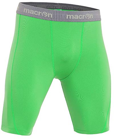 Macron Calentador de piernas Quince Sliding Short Verde Fluo