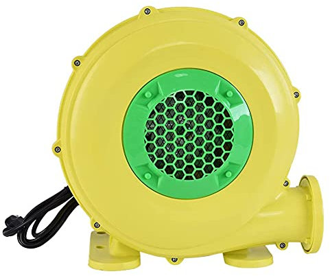 NWB Ventilador Eléctrico Comercial, Soplador para Castillo Hinchable de 380W,Ventilador Centrífugo Eléctrico para Juguetes Inflables(Amarillo)