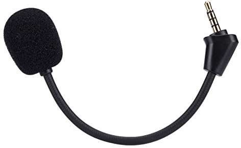 Ersatz-Spielmikrofon für HyperX Cloud II Wireless-Gaming-Headset auf PC PS4 PS5 Nintendo Switch, abnehmbares 3,5-mm-Boom-Mikrofon