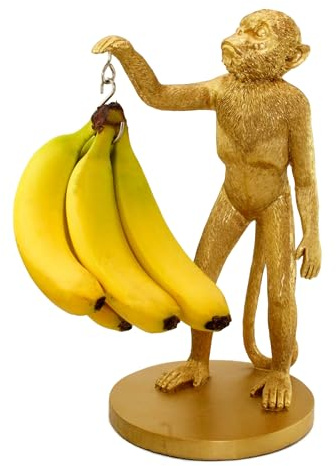 Winkee - Bananenhalter Affe Mikey I Origineller Bananenständer | Obst-Halter in Affenform | Obstständer modern