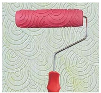 ORLOVA Strukturwalze, gemusterte Farbwalze, geprägte Farbwalze, Wandmalerei, Läufer, Wanddekoration, DIY-Werkzeug, Muster 7 (Farbe: Mehrfarbig)