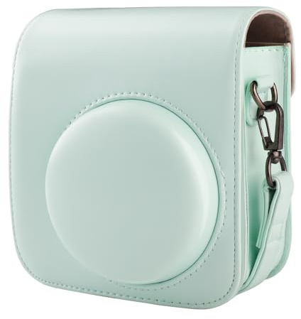 BriLumin Housse pour Fujifilm Mini 12, de Housse Protection en Cuir PU Compatible avec Instax Appareil Photo Instantané Mini (Vert)