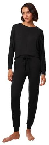 Triumph dam komfort mysiga pyjamasbyxor nederdel, svart, 36