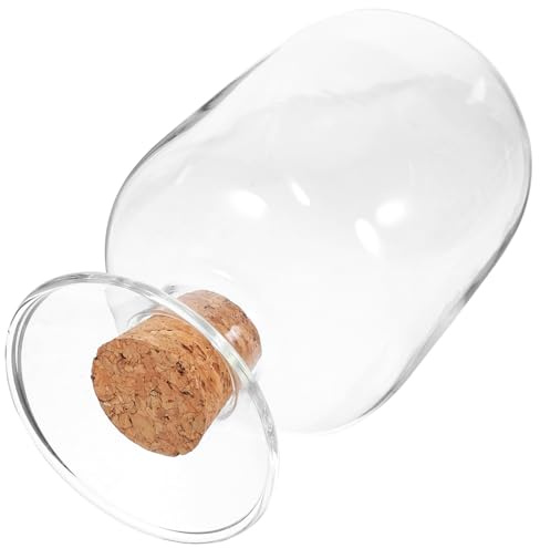 RORPOIR Botella De Vidrio Transparente Con Tapa Para Almacenamiento Y Exhibición De Cerillas Frasco Decorativo Multifuncional