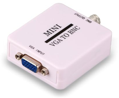 flexman VGA to BNC Converter, Portable Mini HD 1920 X 1080 USB Video Converter for Home Audio and Video Equipment, HDTV Monitors, TVs, Computers