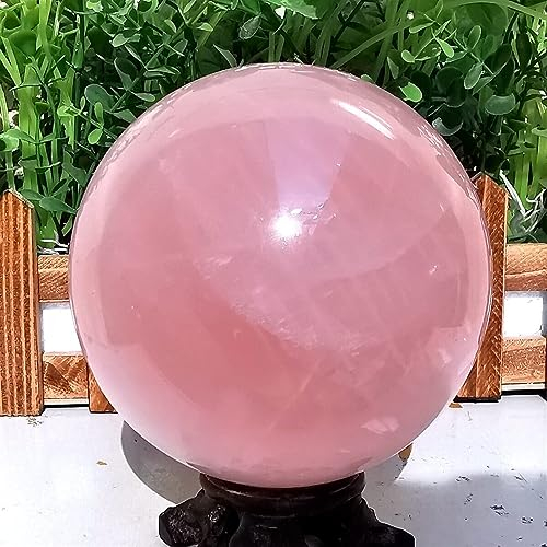 BIANMTSW Decoración de Esfera de Bola de Cristal de Cuarzo mágico Rosa Rosa Natural Inicio Colecciones