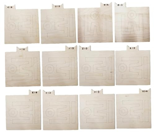 Organisateurs de disques vinyles – 12 intercalaires LP à Z, rangement de bibliothèque multimédia | Séparateurs de disques alphabétiques en bois, organiseurs de disques alphabétiques pour collections,