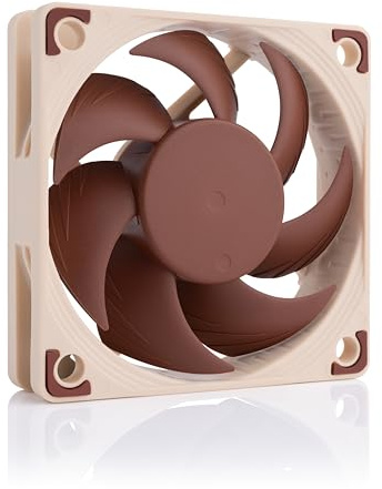 Noctua NF-A6x15 5V, Ultratyst Smal Fläkt med USB-Adapterkabel, 3-Pin, 5V-Version (60x15 mm, Brun)