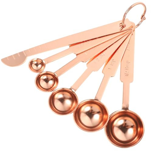 Cabilock Juego De Cucharas Medidoras De Acero Inoxidable 7unids Taza Medidora Ideal Para Hornear y Cocina