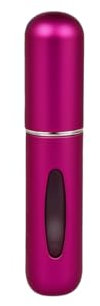 Refillable Perfume Atomiser (5ml) - Portable Leak-Proof Travel Spray Bottles for Perfume, Aftershave, Gym and Essentials - Easy-to-Refill Durable Lightweight Minimalist Travel Size - 3328 (FUCHSIA)